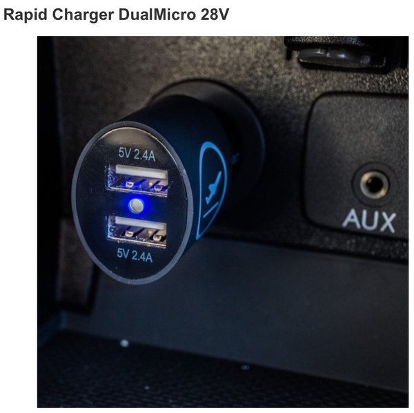 RAPID CHARGER DUAL MICRO 28V